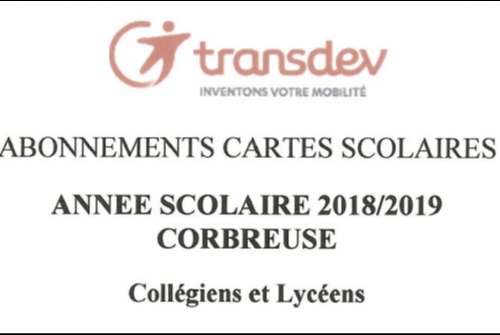 CARTES SCOLAIRES TRANSPORTS CARTES SCOLAIRES TRANSPORTS