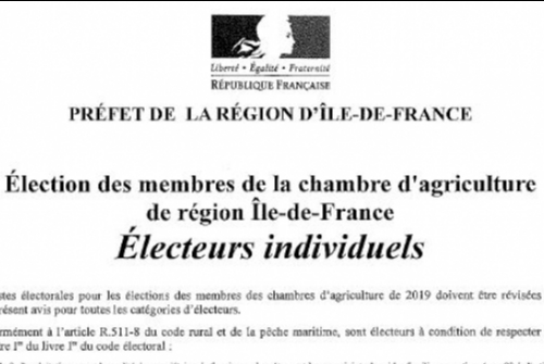 élection des membres de la chambre d agriculture de région île de france élection des membres de la chambre d agriculture de région île de france